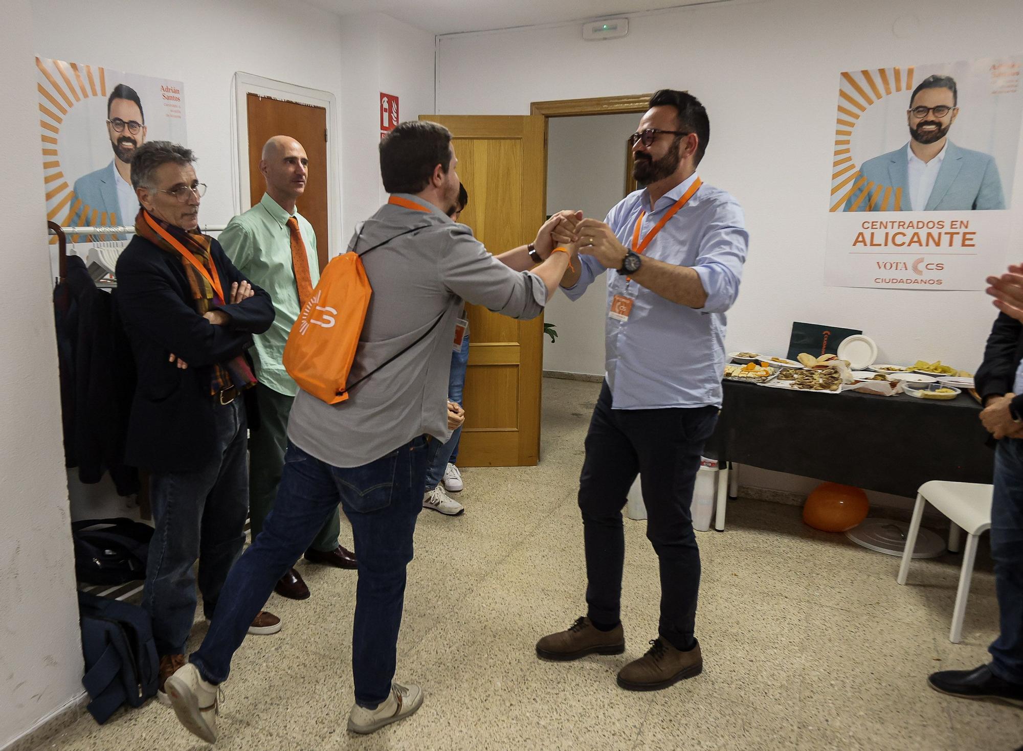 Así ha sido la noche electoral en Ciudadanos Alicante