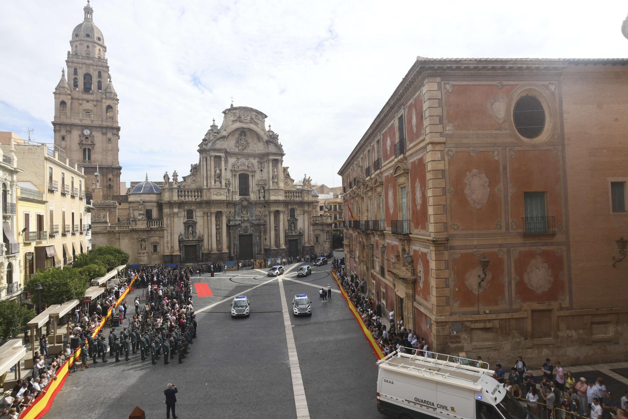 Acto institucional de la Guardia Civil en Murcia por el día de su Patrona