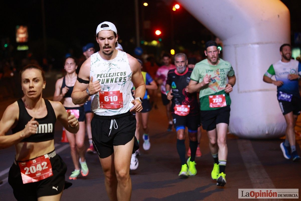 Las mejores imágenes de la carrera nocturna de Murcia