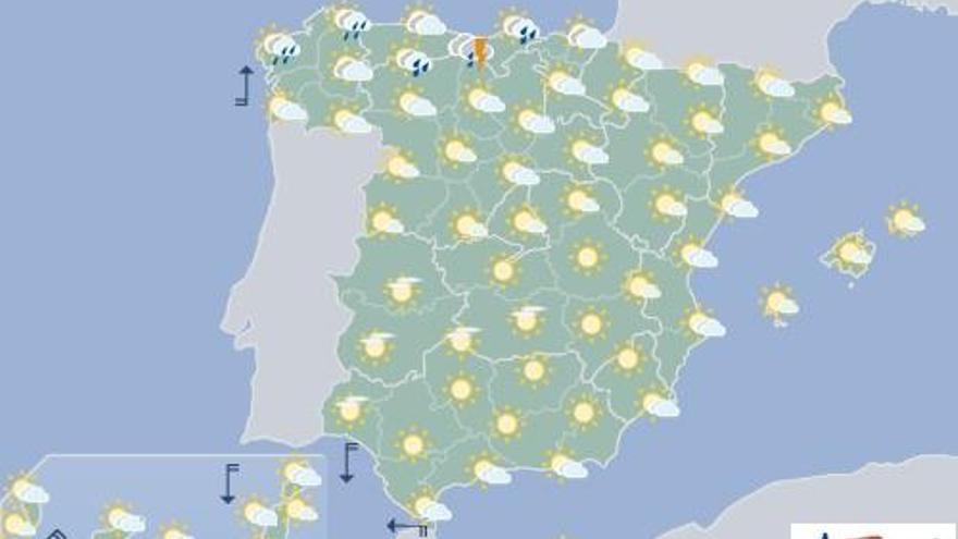 Nubes al norte y despejado en el resto de Canarias