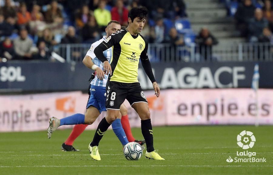 Partido del Málaga CF y el Tenerife en La Rosaleda.