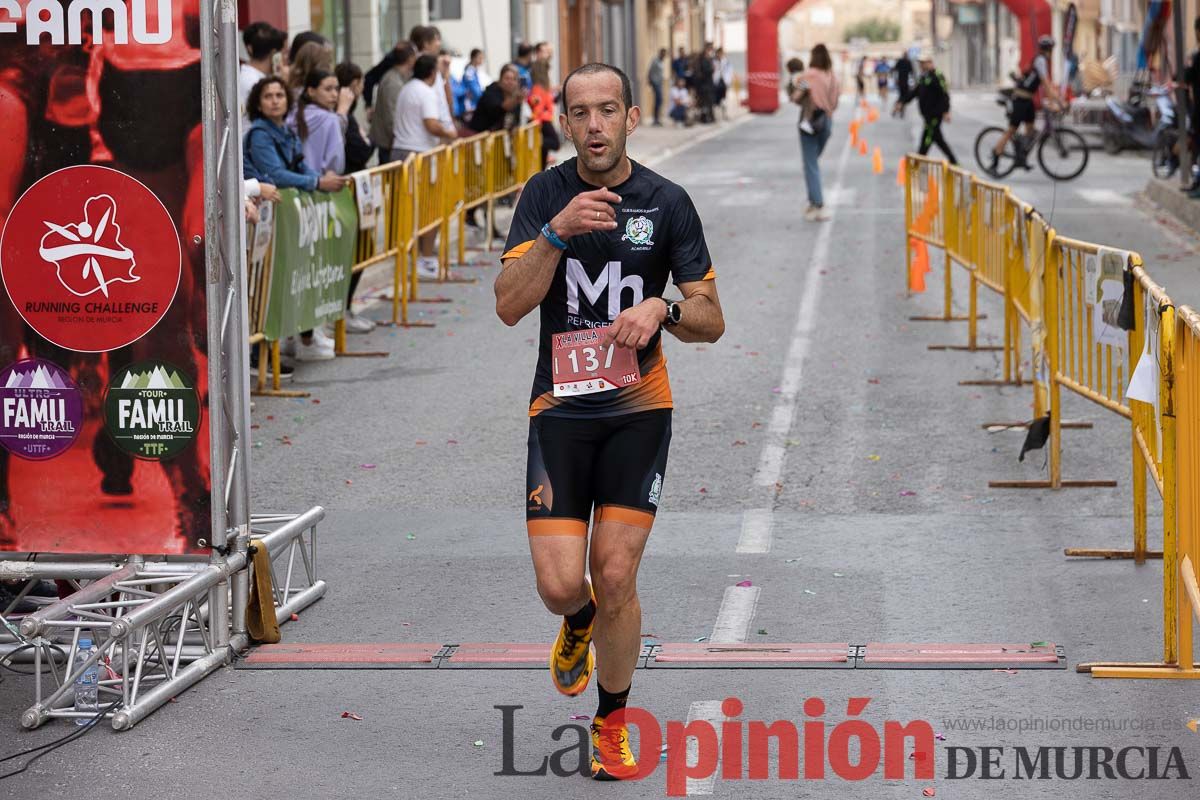 Carrera Popular Urbana y de la Mujer de Moratalla ‘La Villa, premio Marín Giménez (línea de meta)