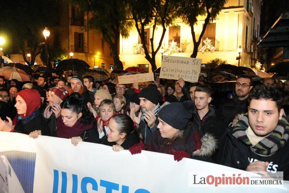 Protesta por la agresión a Andrés Martínez