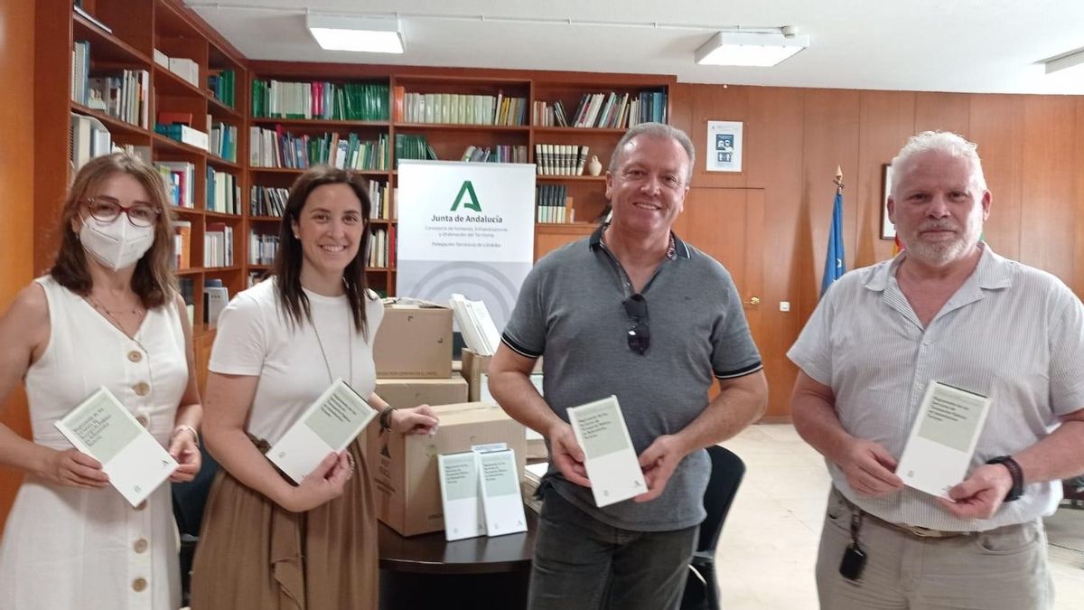 Reunión de Cristina Casanueva con los representantes del taxi en Córdoba.