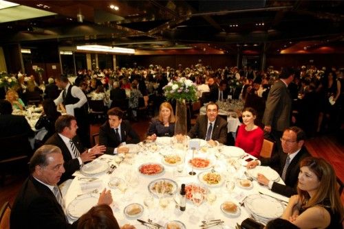 Cena de gala de la gran familia sardinera