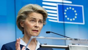 La presidenta de la Comisión Europa, Úrsula von der Leyen