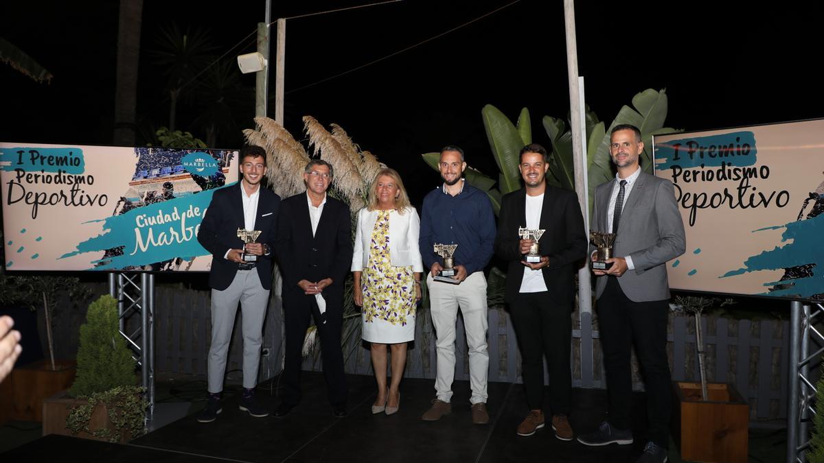 Foto de familia de los premiados en Marbella.