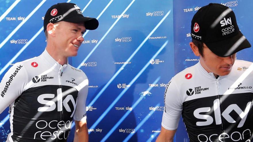 Christopher Froome i Geraint Thomas de l&#039;equip Sky