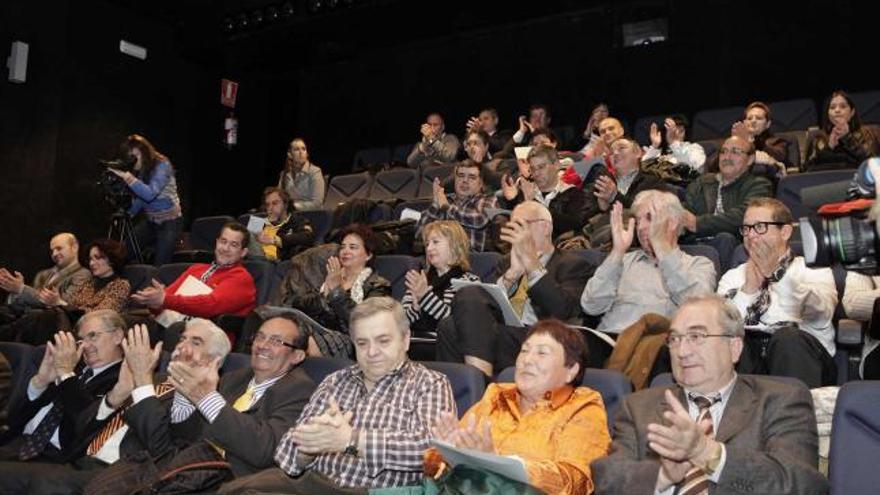 Asistentes a la asamblea, ayer en el Acuario.