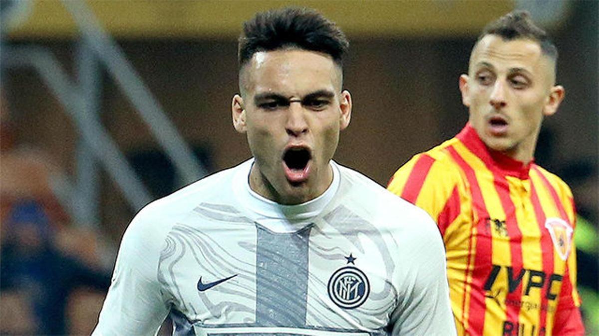 El gol de Lautaro Martínez al Benevento en la Coppa italiana