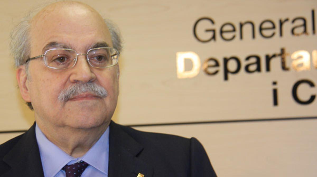 El conseller, durant la presentació de les dades.