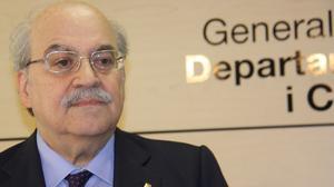 El conseller, durant la presentació de les dades.