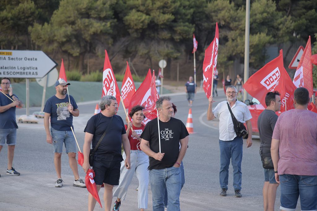 Huelga de los trabajadores de Repsol en Cartagena