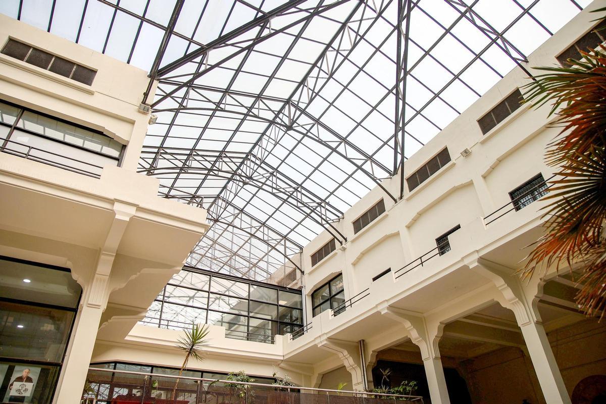 La cúpula del Mercado de Abastos, rehabilitada