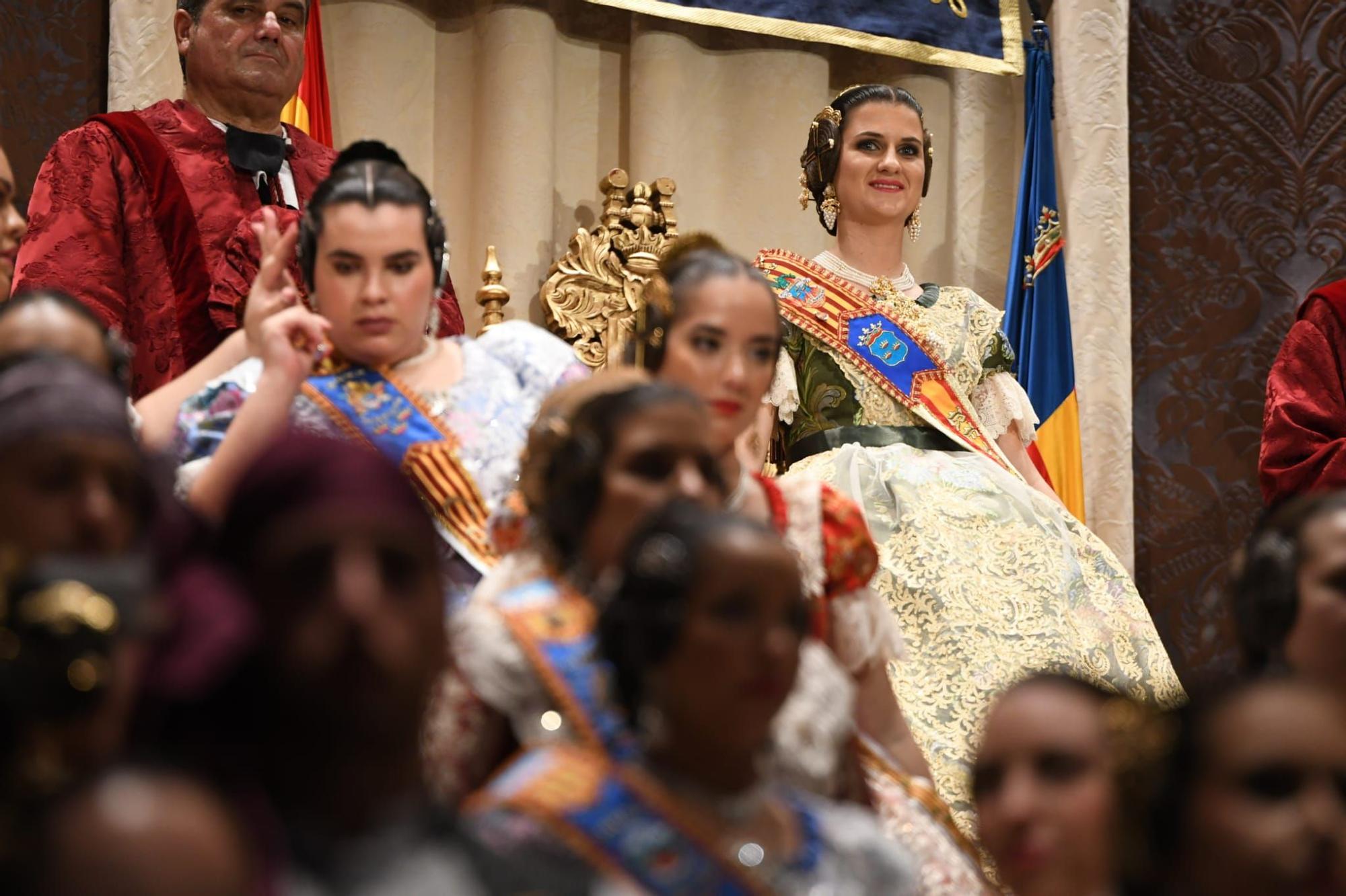 La exaltación de la reina fallera mayor de Burriana del 2023, en imágenes