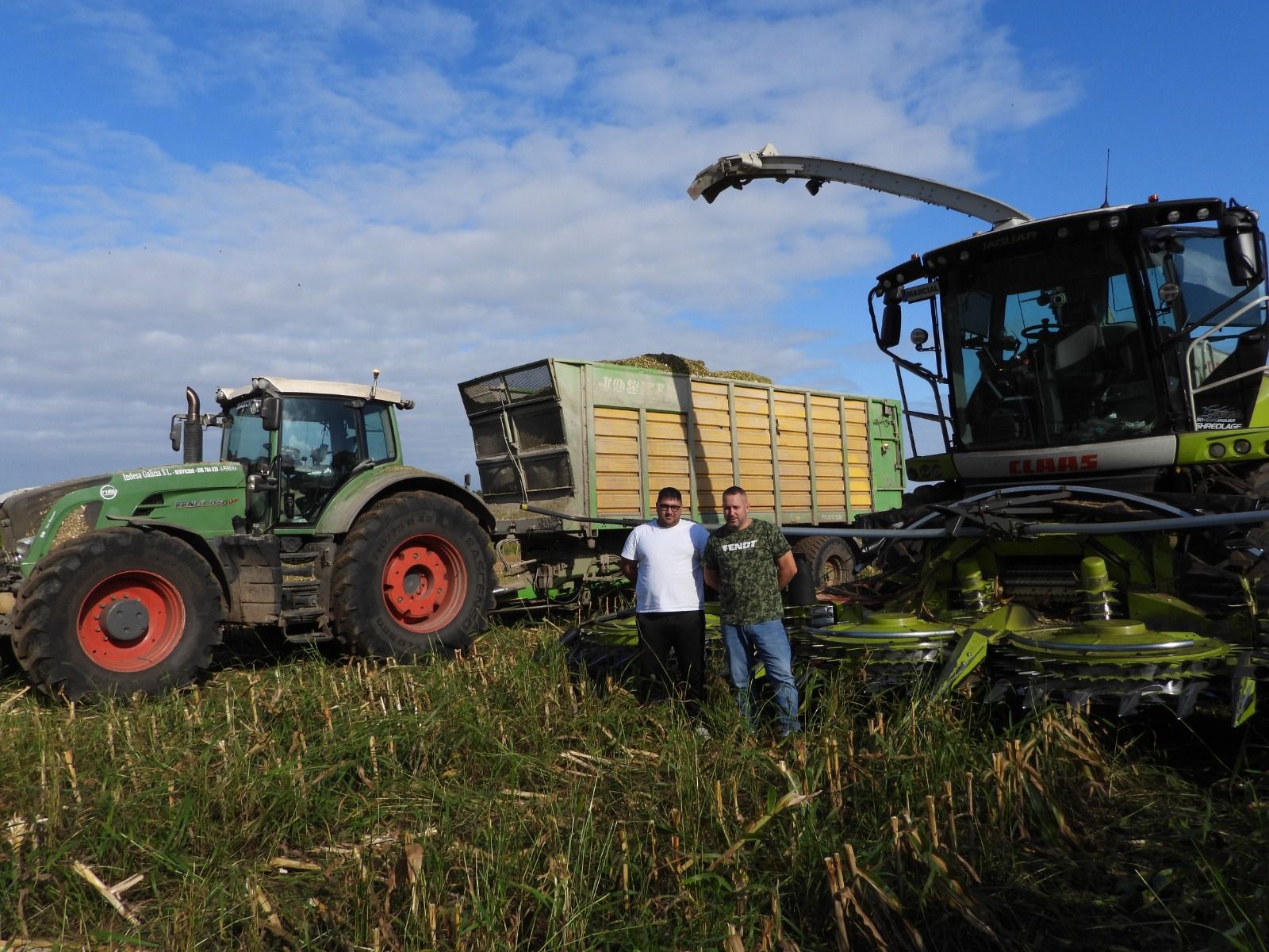 La cosechadora de un millón de euros de Marcial da Pereira