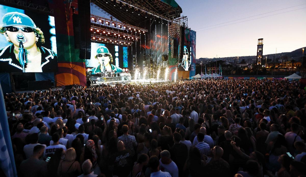 Un concierto multitudinario celebrado en Tenerife en julio de 2025.