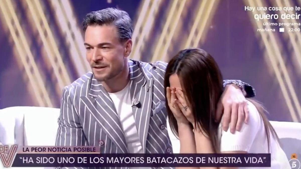 Marta Peñate se rompe en directo tras la pérdida del bebé que esperaban: &quot;Siento vergüenza, aunque sé que no debería&quot;