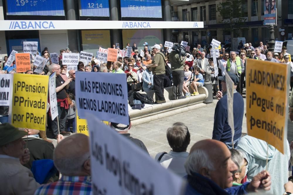 Manifestación de pensionistas en A Coruña