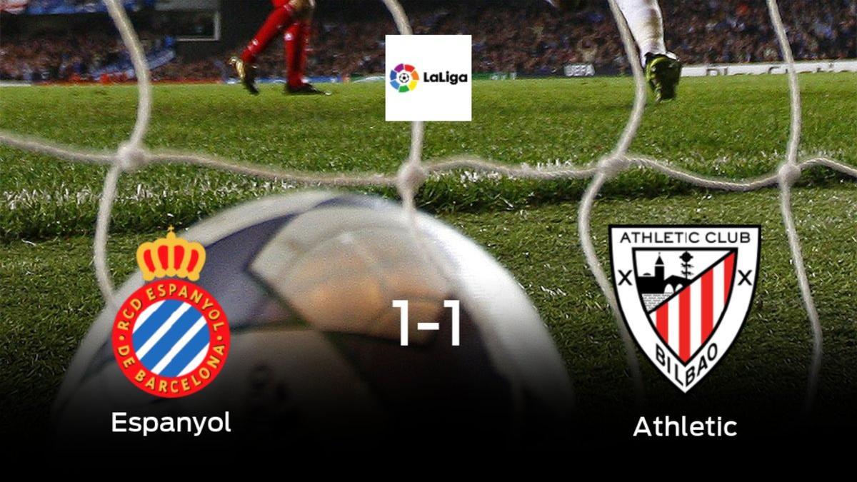 El Espanyol y el Athletic solo suman un punto (1-1)