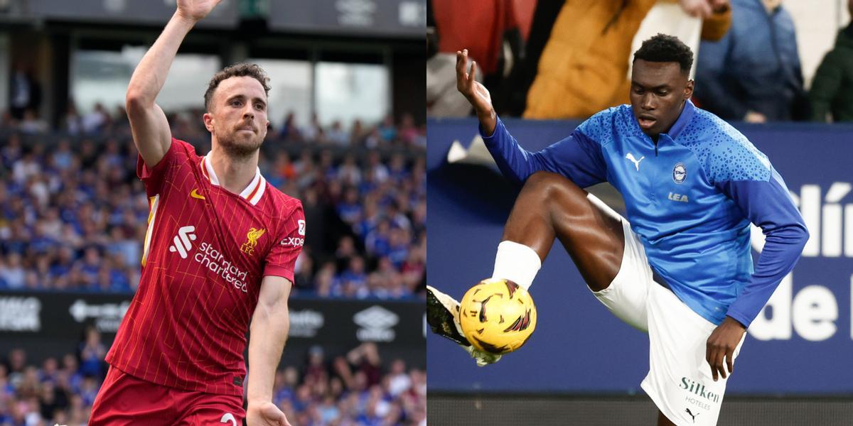 Diogo Jota y Samu Omorodion