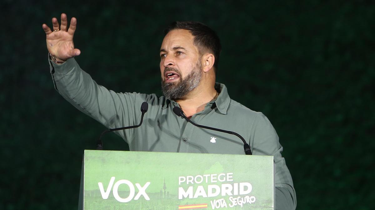 El líder ultra, Santiago Abascal.