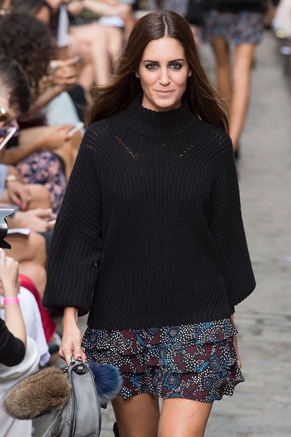 Gala Gonzalez en el desfile de Rebecca Minkoff