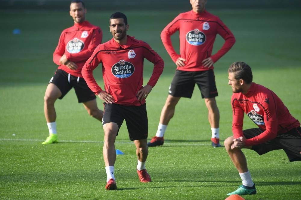 El Dépor entrena a Riazor antes de recibir al Reus