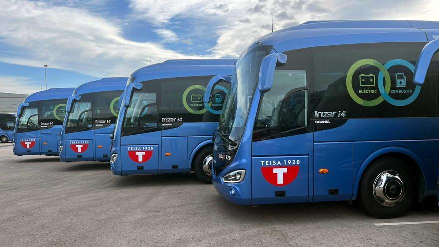 Teisa incorpora set nous autocars híbrids que donaran servei a les comarques gironines