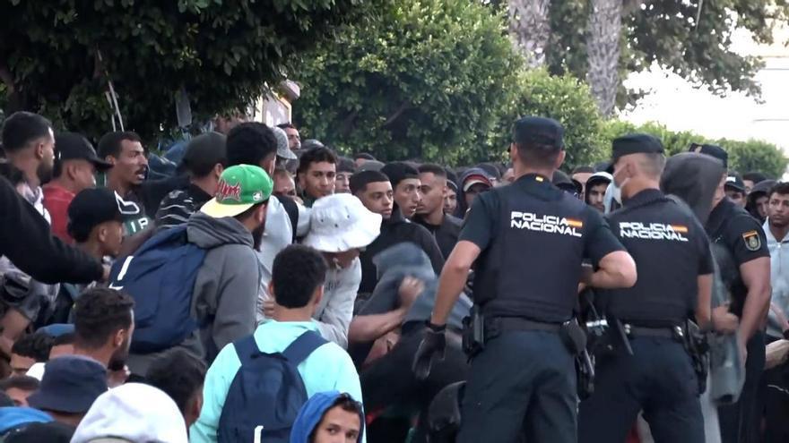Momenti di tensione alle porte del campo di Loma Colmenar