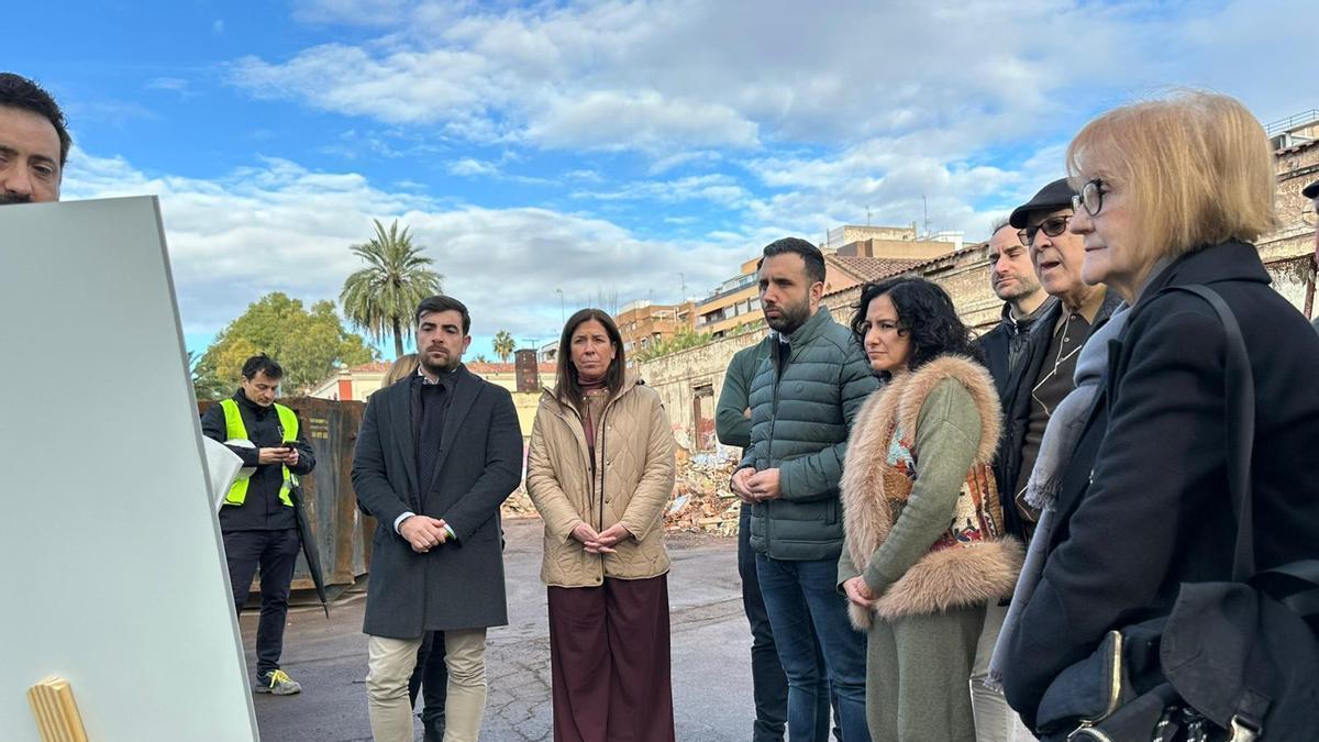 Así van las obras del antiguo Economato de AHM en Sagunt