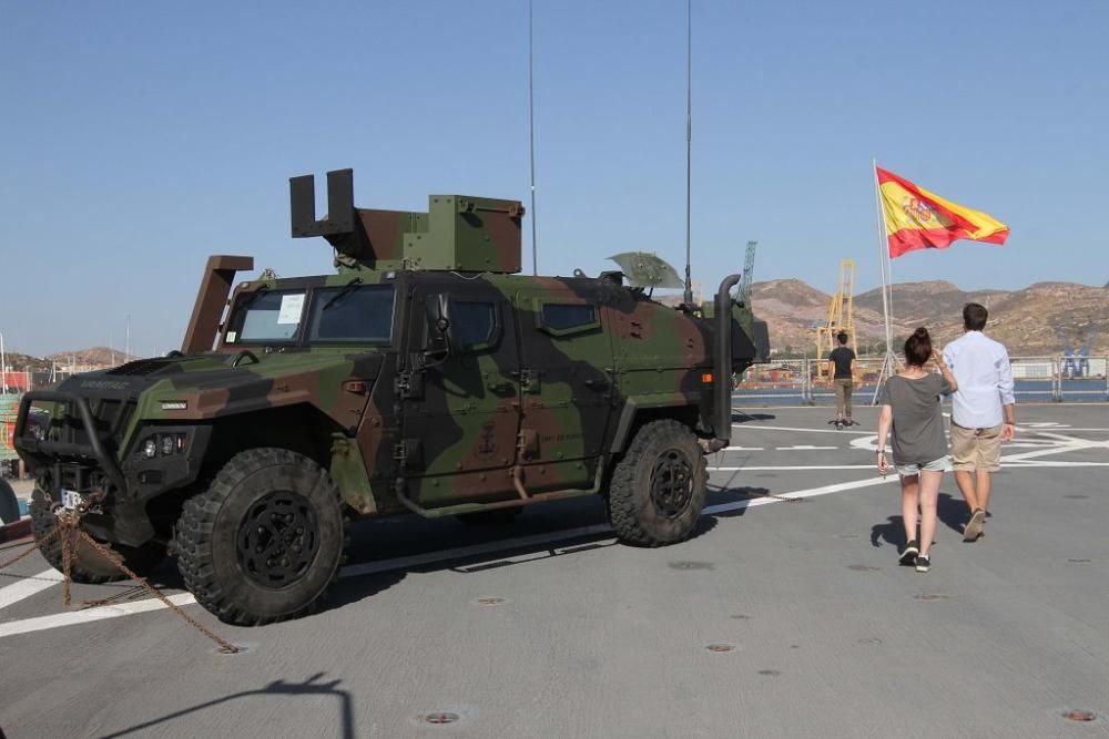 Jornada de puertas abiertas del buque Castilla en Cartagena