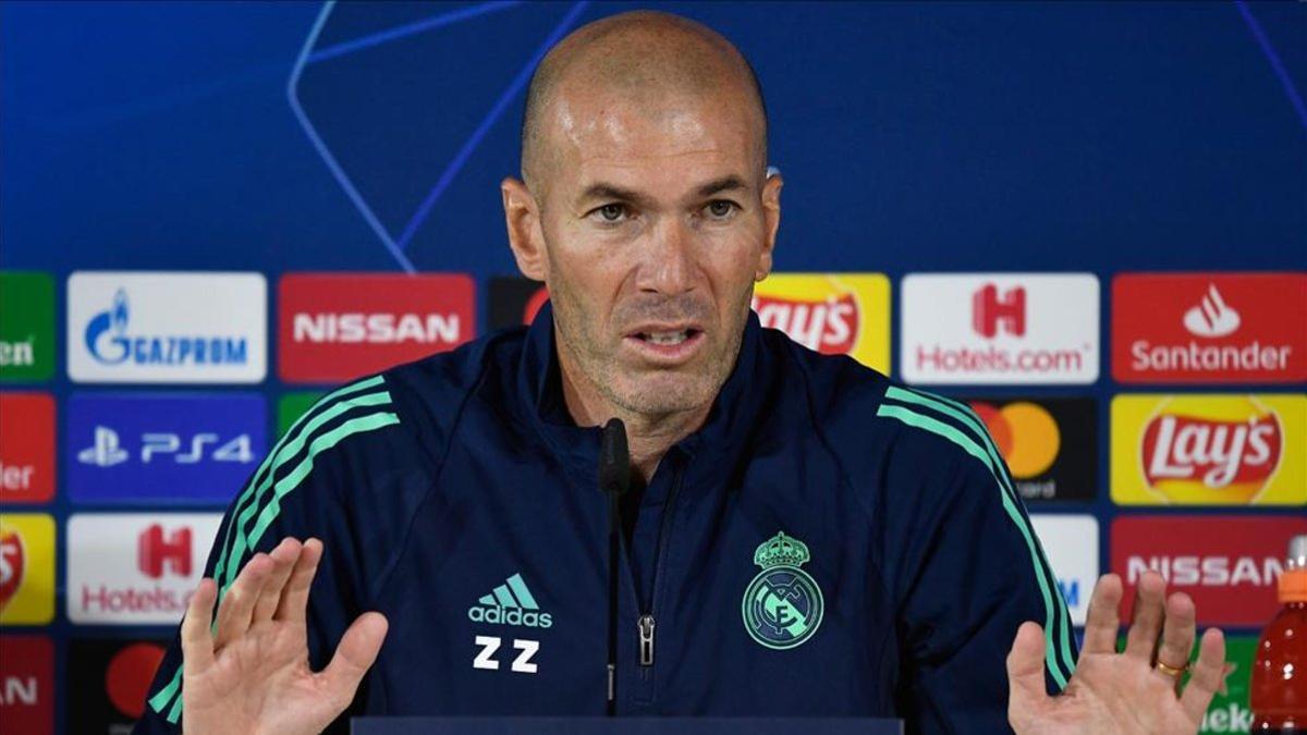 Zinedine Zidane habla en la previa del partido ante el Galatasaray