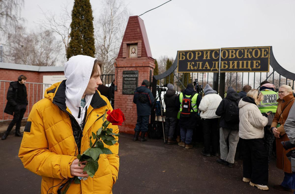 Funeral y ceremonia de despedida del político opositor ruso Alexei Navalny en Moscú