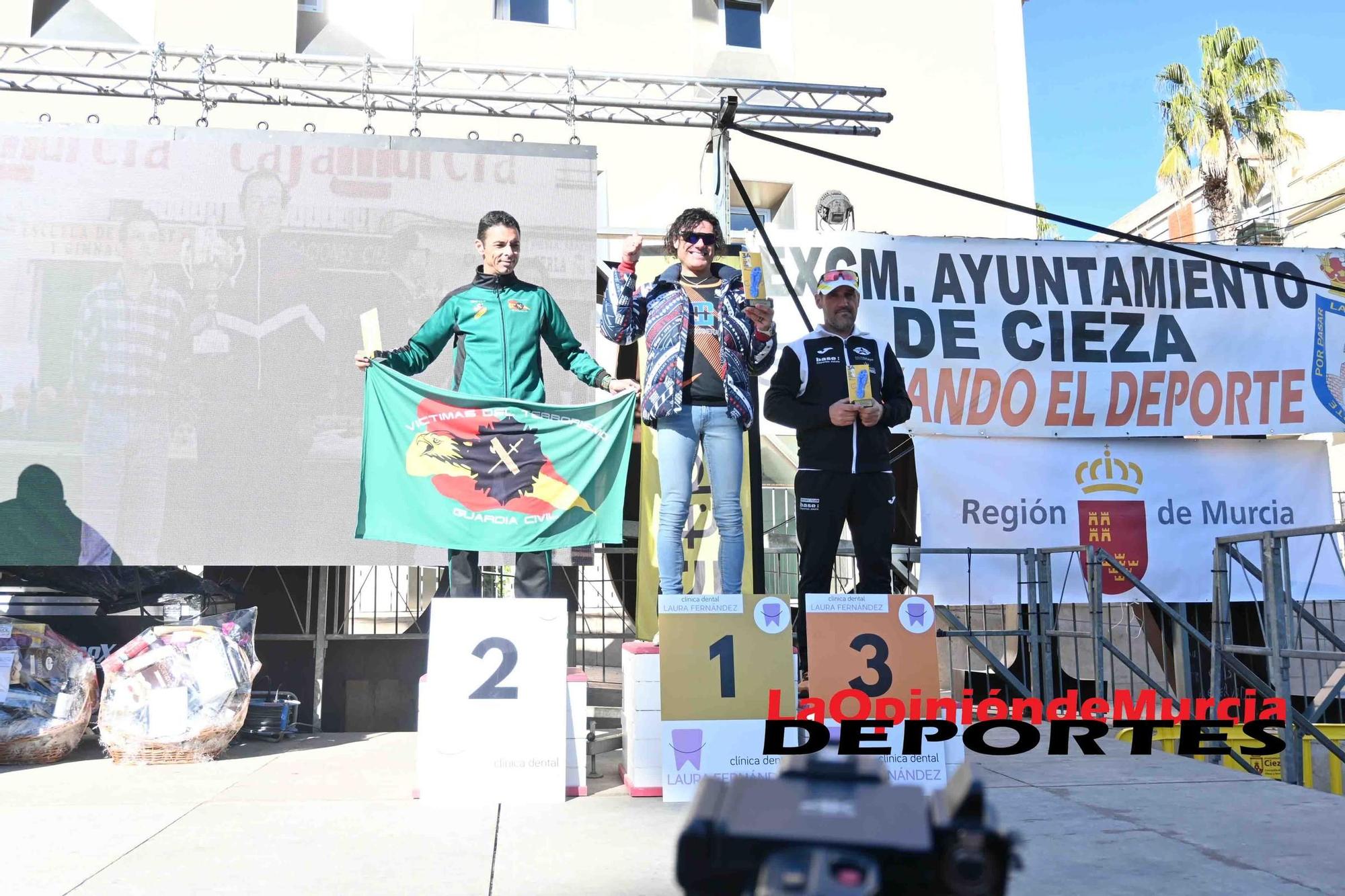 FOTOS: Podio de la Media maratón de Cieza