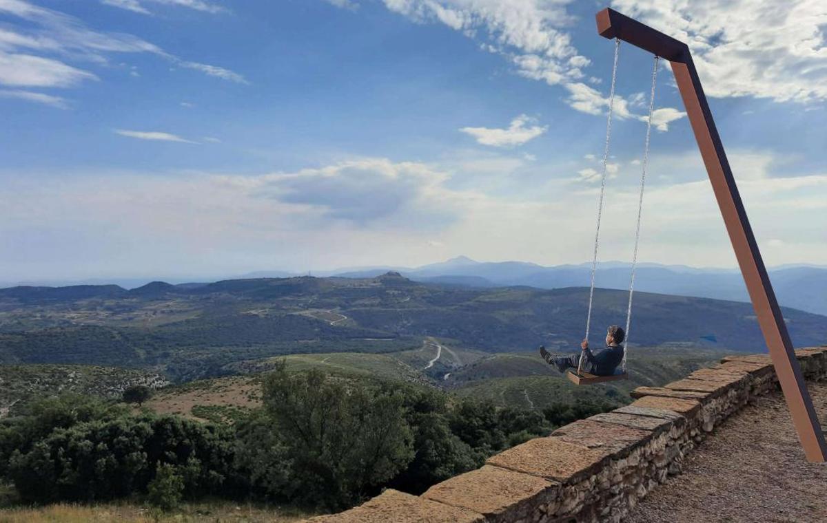 Simulación del columpio panorámico que se instalará en Benassal.