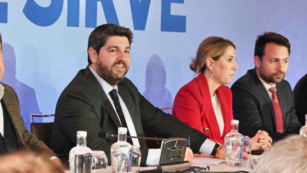 Fernando López Miras, en la Junta Directiva Nacional del PP de este lunes.