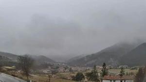 Copos de nieve en Bagà este 13 de febrero