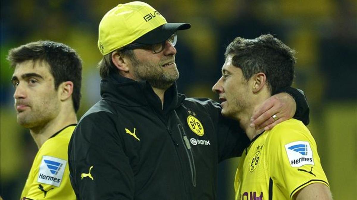 Klopp y Lewandowski coincidieron cuatro años en el Borussia Dortmund