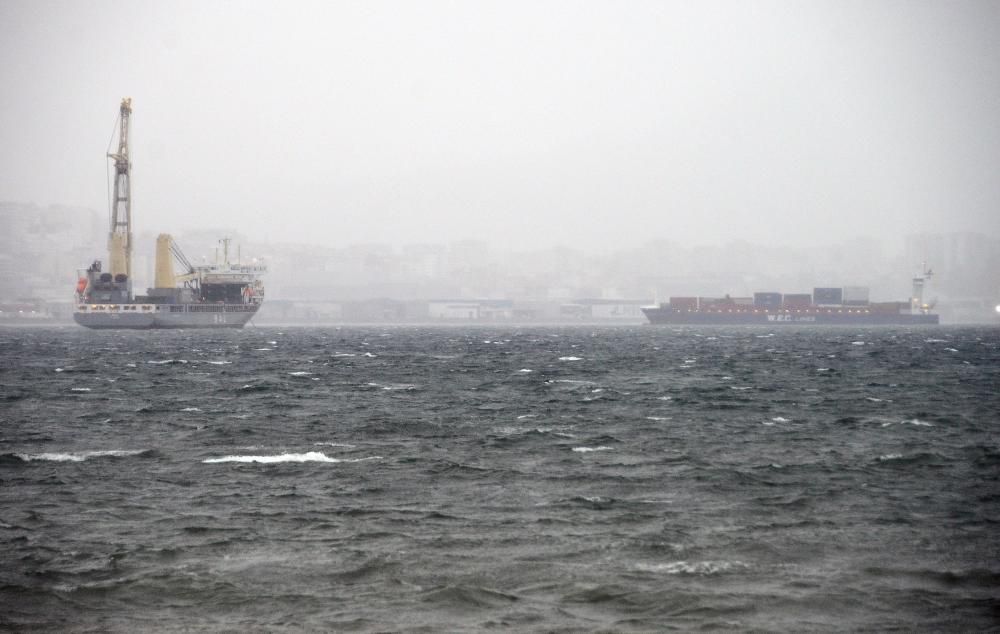 Los efectos de la borrasca Elsa en Galicia