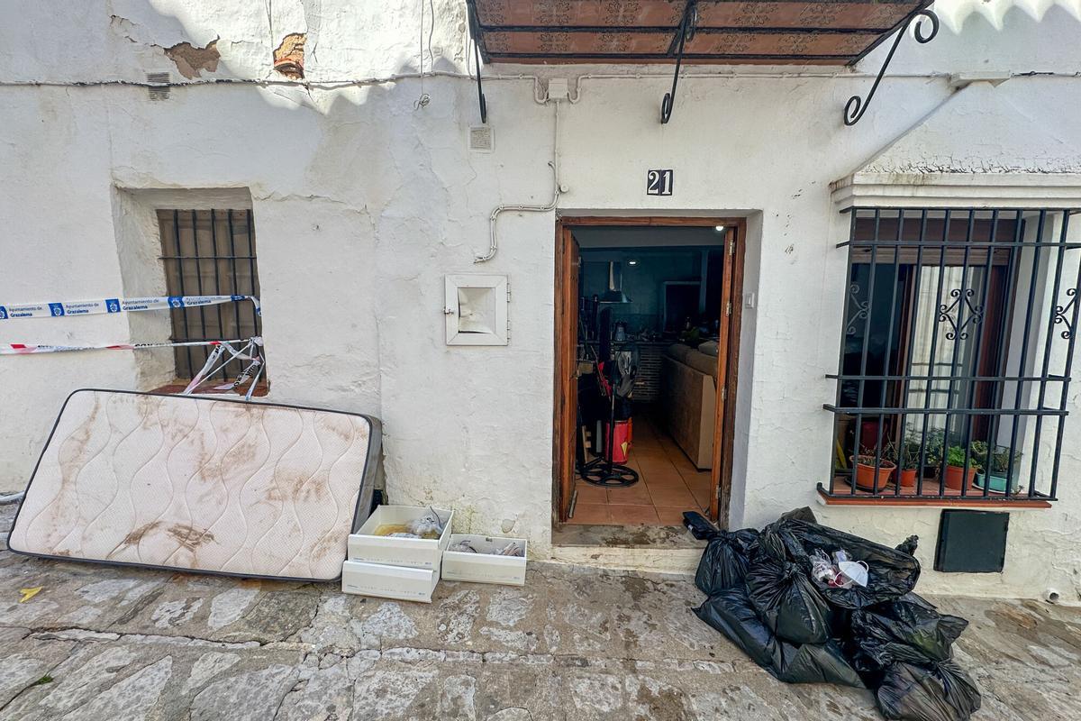 Viviendas dañadas en Grazalema