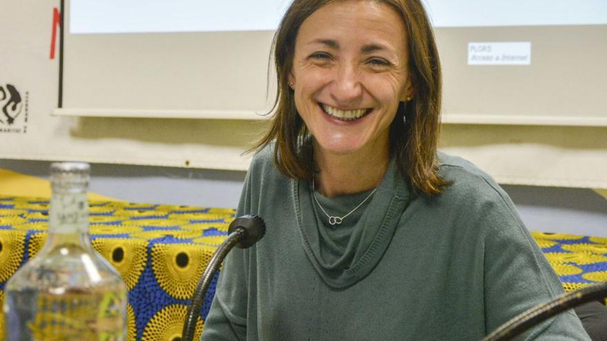 Rosa Moro fotografiada a Manresa en el darrer memorial dedicat a Flors Sirera | MIREIA GAMISANS