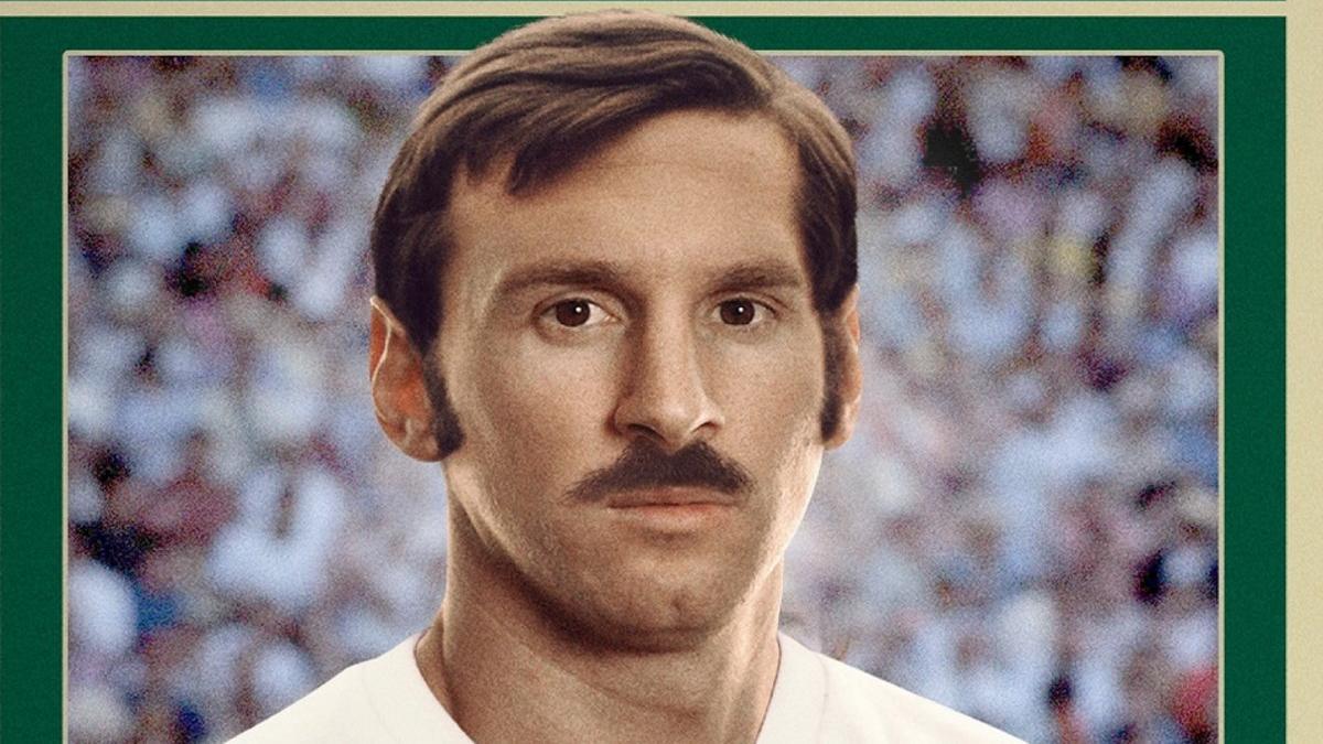 Así lucirían Messi, Neymar y Mbappé al estilo vintage y con bigote