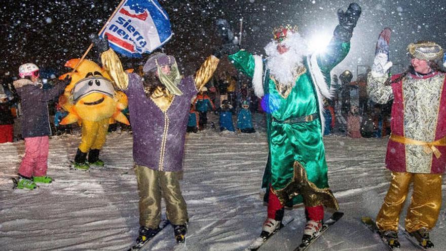 Los Reyes Magos, en Sierra Nevada.