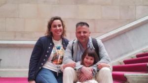 La família de lArlet, de set anys, al Parlament