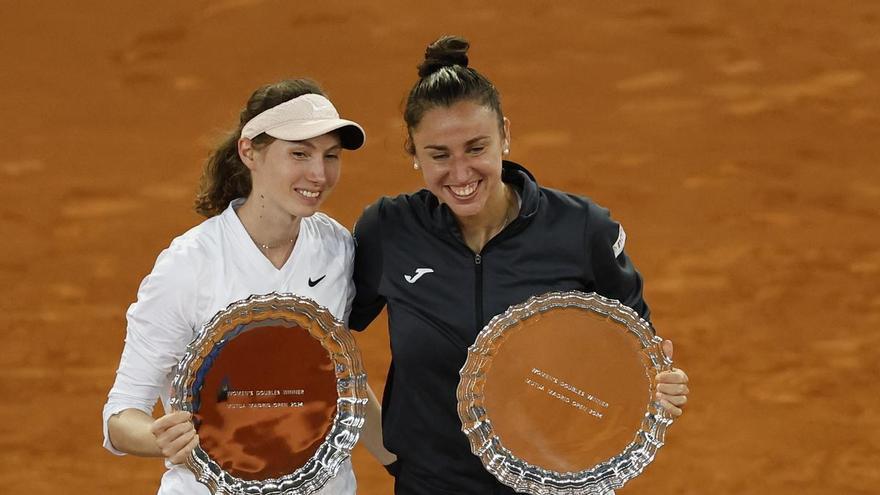 Sara Sorribes y Cristina Bucsa se estrenan en dobles con un título en Madrid