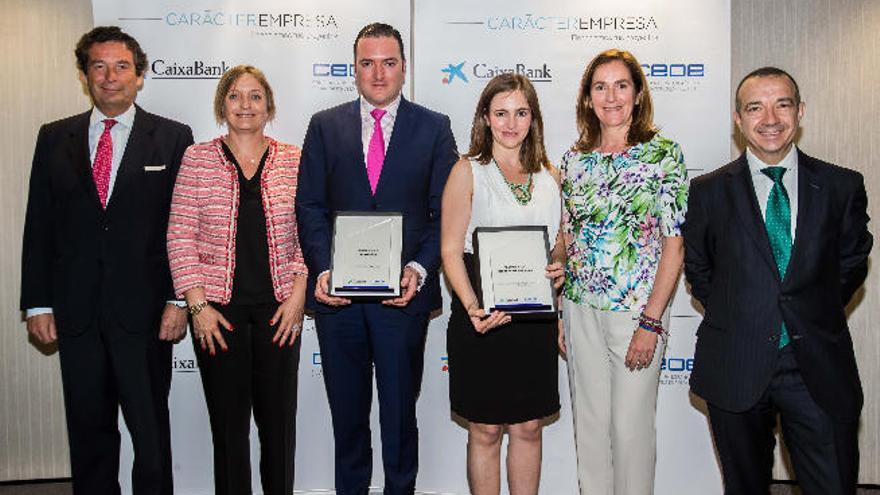 Entrega de galardones a las empresas premiadas.