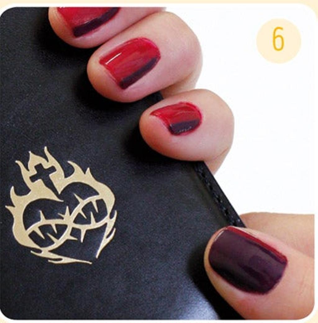 manicura bicolor