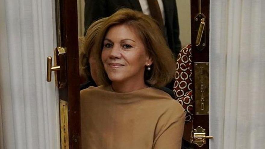 María Dolores de Cospedal, en noviembre de 2018, en uno de sus últimos días como diputada.