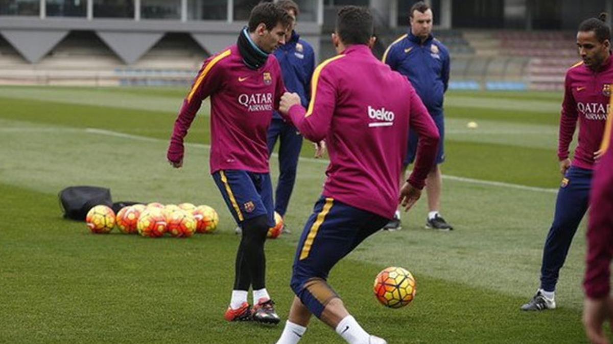 Messi vuelve a trabajar con sus compañeros y prepara el Barça-Celta